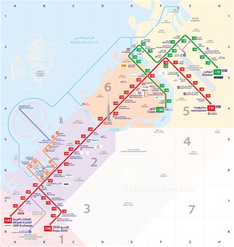 dubai metro map 2024